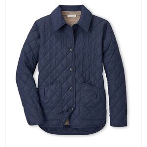 Peter Millar Women's Navy Blythe Diamond Quilted Travel Jacket. XL